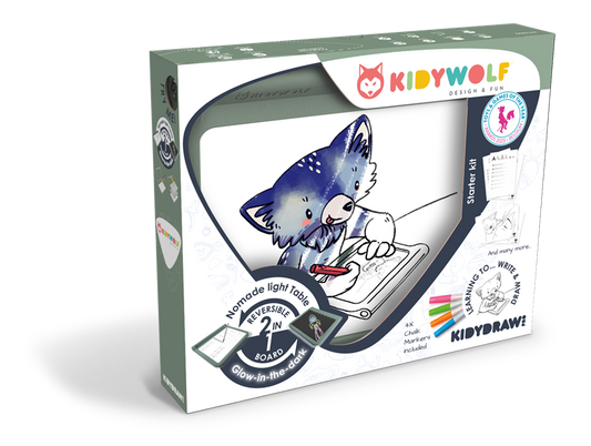 Kidywolf Kidydraw-pro - A4 lichtgevende tablet – Groen