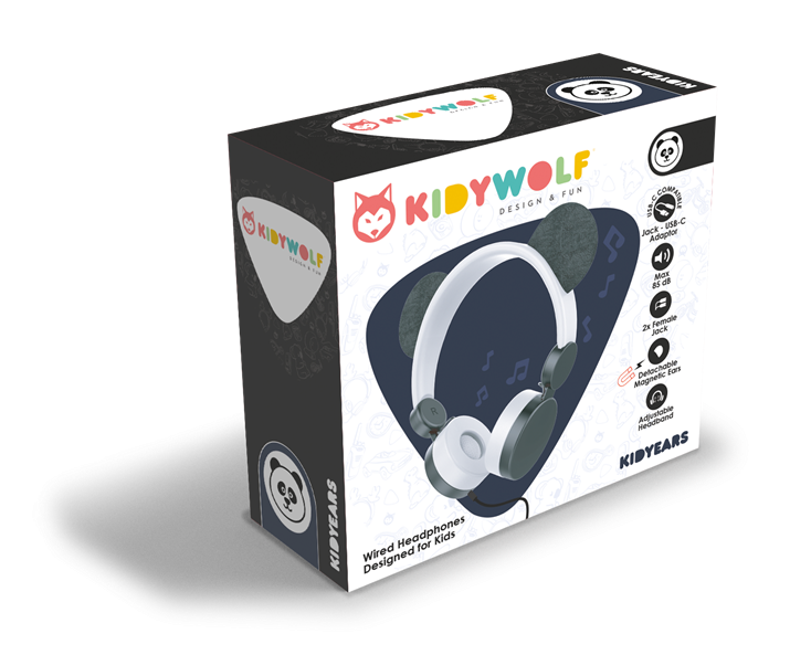 Kidywolf Kidyears Koptelefoon – Panda