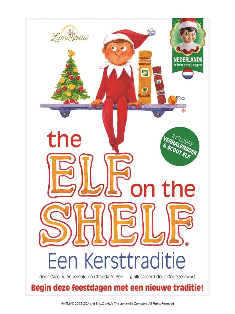 The Elf on the Shelf – Jongen Nederlandstalig 27x18,5 cm