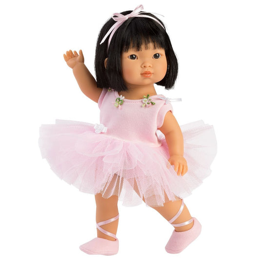 Llorens Pop 28 cm – Lu Ballerina - realistische pop met volledig vinyl lichaam