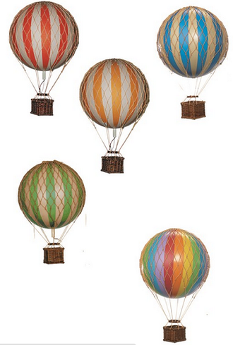 Authentic Models Luchtballon Jules Verne Rainbow 42 cm